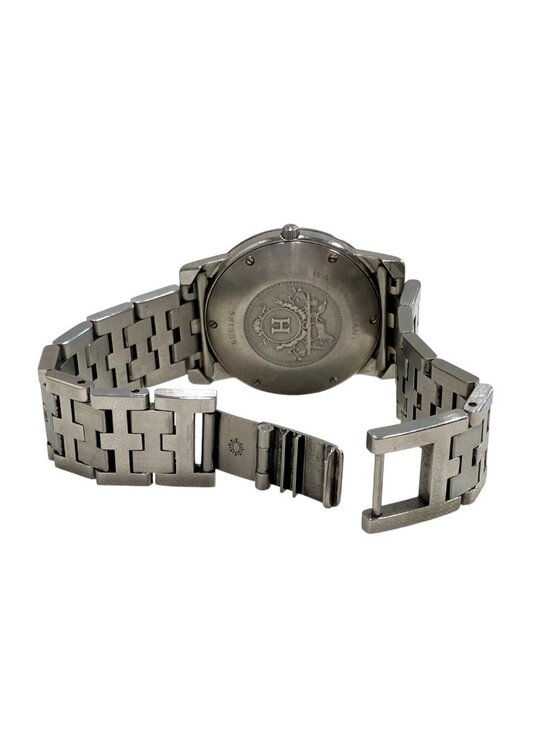 Hermes Carrick Watch SS Quartz White Dial main image 4
